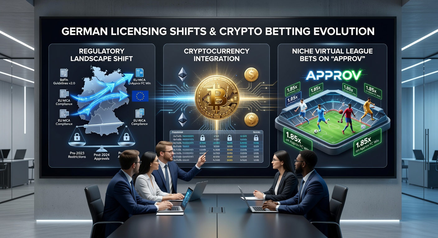 Mobile App-Oberfläche mit Krypto-Transaktionen für virtuelle Liga-Wetten unter deutschen Lizenzbedingungen