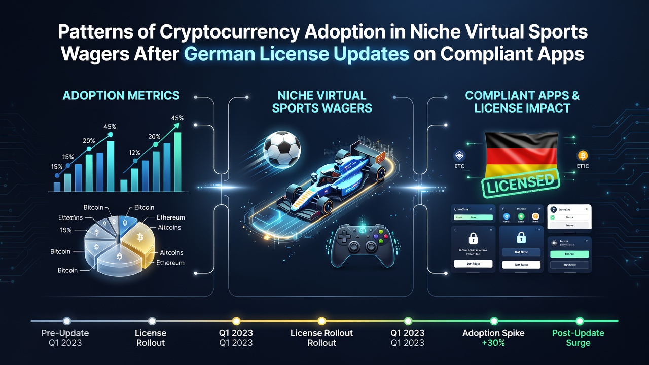 Muster der Kryptowährungsübernahme bei Nischenwetten auf virtuelle Sportarten infolge der Aktualisierung deutscher Lizenzvorgaben auf konformen Plattformen