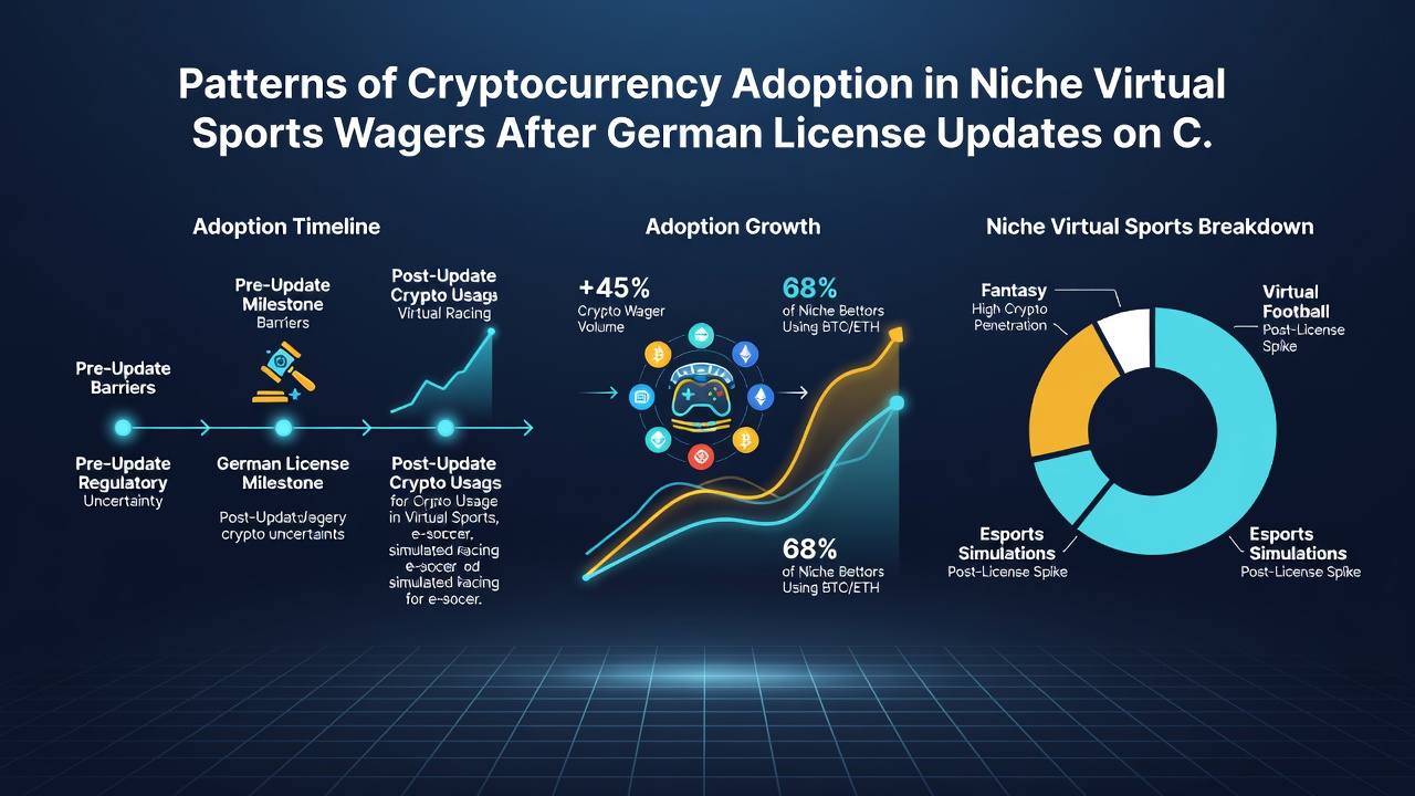 Grafiken veranschaulichen Krypto-Adoptionskurven für virtuelle Nischensportwetten in lizenzierten deutschen Anwendungen
